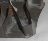 Antique Tin Pennsylvania Large Flat-Back Cookie Cutter Of Standing Horse Tail Up