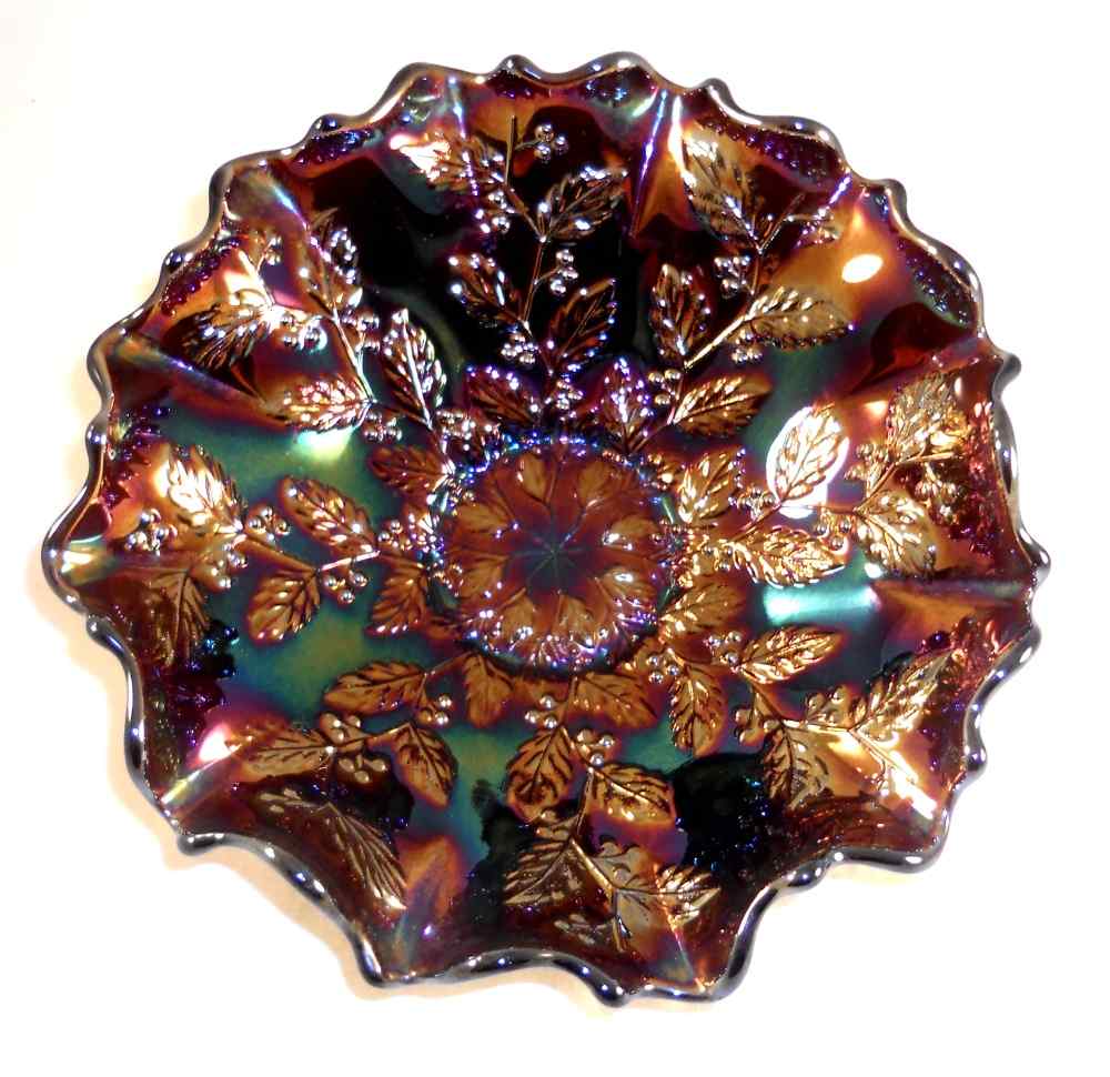 Hot Fenton Carnival Glass Large Bowl