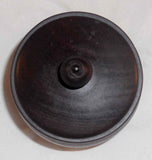 Vintage Turned Mahogany Wood Lidded Canister Made in Grand Cayman By Ralph Terry