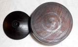 Vintage Turned Mahogany Wood Lidded Canister Made in Grand Cayman By Ralph Terry