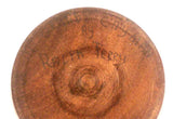 Vintage Turned Mahogany Wood Lidded Canister Made in Grand Cayman By Ralph Terry
