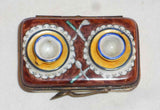 Limoges France Hand Painted Trinket Box Parry Vieille Table w/ Two Tea Cups