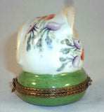 Hand Painted Rabbit Trinket Box Chamart Exclusif Limoges France Carrots & Beets