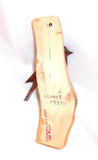 1999 Lacquered Hand Carved Wood Bird Perched on Branch Lohnes, Leavenworth WASH.