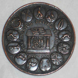 1736 Copper Medal Zurich Rudolf Brun 400th Anniv. Brunschen Constitution Gessner