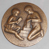 1968 Large Bronze Medal Society of Medalists 77th Issue Nina Winkel Sculptor