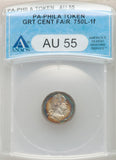 Civil War AR Token Grt Cntrl Fair Philadelphia G. Washington Fuld 750L-1f GW-672