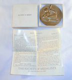 1973 Bronze Medal Society Of Medalists 87th Issue Mico Kaufman War & Sacrifice