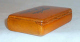 Antique Maple Wood Snuffbox Hand Drawn Black Birds and Tree Decoration