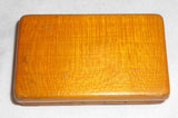 Antique Maple Wood Snuffbox Hand Drawn Black Birds and Tree Decoration