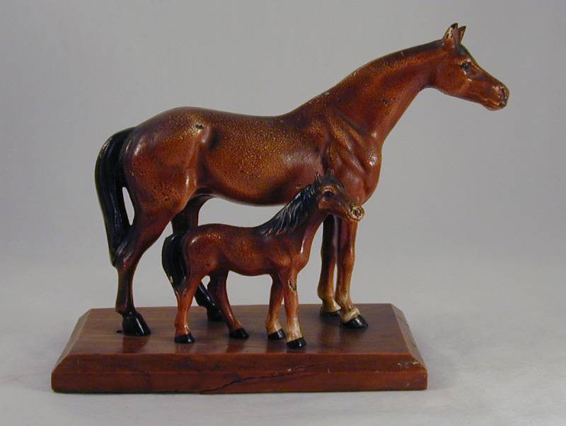 1940s Hubley Cast Iron Derby Horse Desk Mantle factory Statue Vintage Mare