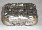 Antique Art Nouveau Silveroin Match Safe/Vesta Nude Woman (Godiva?) with Horses