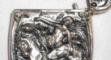 Antique Art Nouveau Silveroin Match Safe/Vesta Nude Woman (Godiva?) with Horses