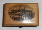 Antique Sycamore Wood Mauchline Box Transfer Ponce De Leon Hotel St Augustine FL