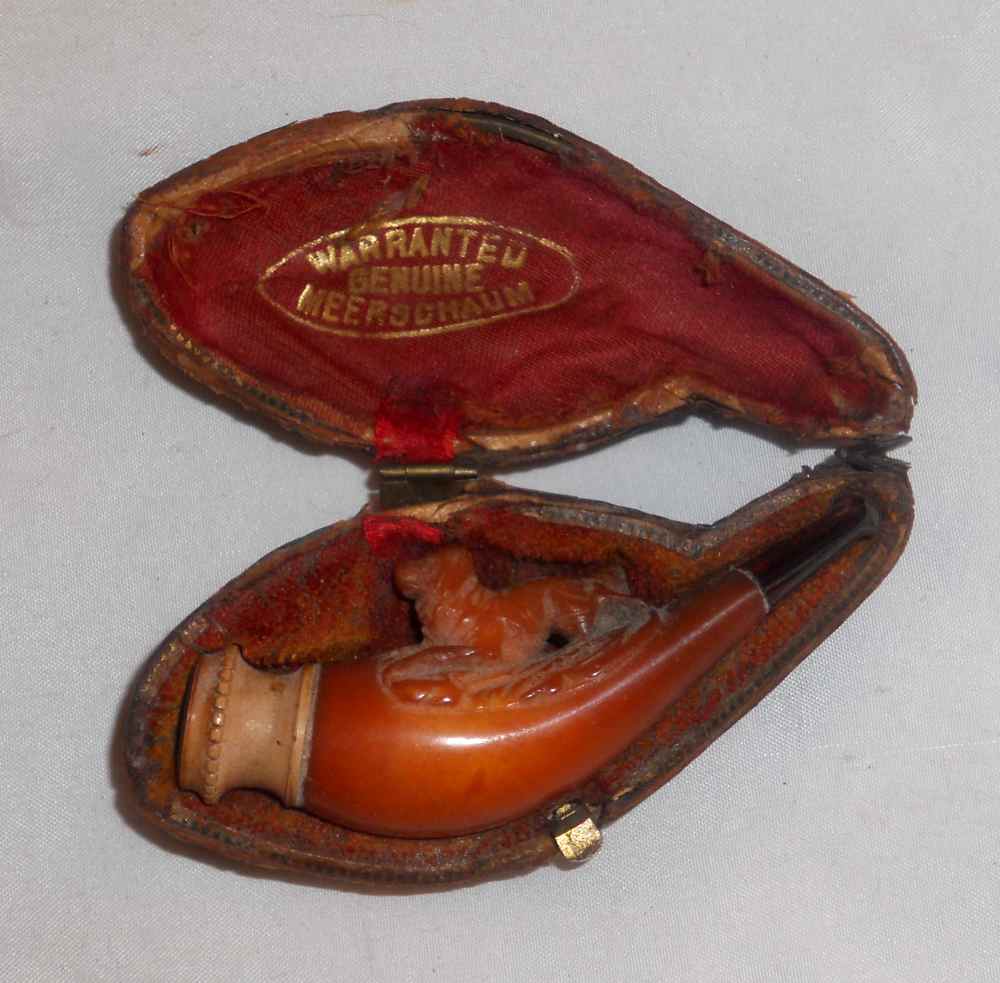 Deep carving,ornate cigarette holder,handmade block shops meerschaum,w custom made case#1153