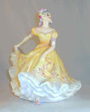 1970 English Royal Doulton Hand Painted Bone China Woman Figurine Ninette NH2379