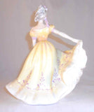 1970 English Royal Doulton Hand Painted Bone China Woman Figurine Ninette NH2379