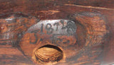 Antique Carved Wood Independent Order of Odd Fellows Lodge Gavel Dated 1874