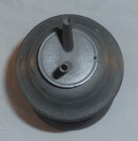 Antique Pewter Fluid or Whale Oil Lamp Tulip Bulb-Shaped Reservoir Two Burners