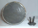 Antique Pewter Fluid or Whale Oil Lamp Tulip Bulb-Shaped Reservoir Two Burners