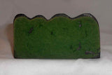 Antique Cast Iron Doorstop Brown Colored Owl Standing on Brown-Green Perch