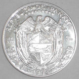 Beautiful 1973 Crown Size Silver Coin Panama One Balboa Uncirculated Proof