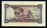 Currency 1962 South African Reserve Bank 20 Rands Banknote Van Riebeeck P# 108A