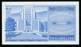 1968 Hong Kong & Shanghai Banking Corp Fify Dollars Banknote Pick Number 184a Beautiful About Uncirculated