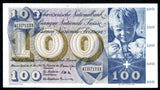 1963 Banknote Switzerland 100 Francs St. Martin Sharing Cape P# 49e About VF++