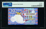 1997 Netherland 10 Gulden Banknote Geometric Design P# 99 PMG 68 EPQ Superb Gem