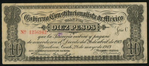 Monclova Mexico Ten Pesos