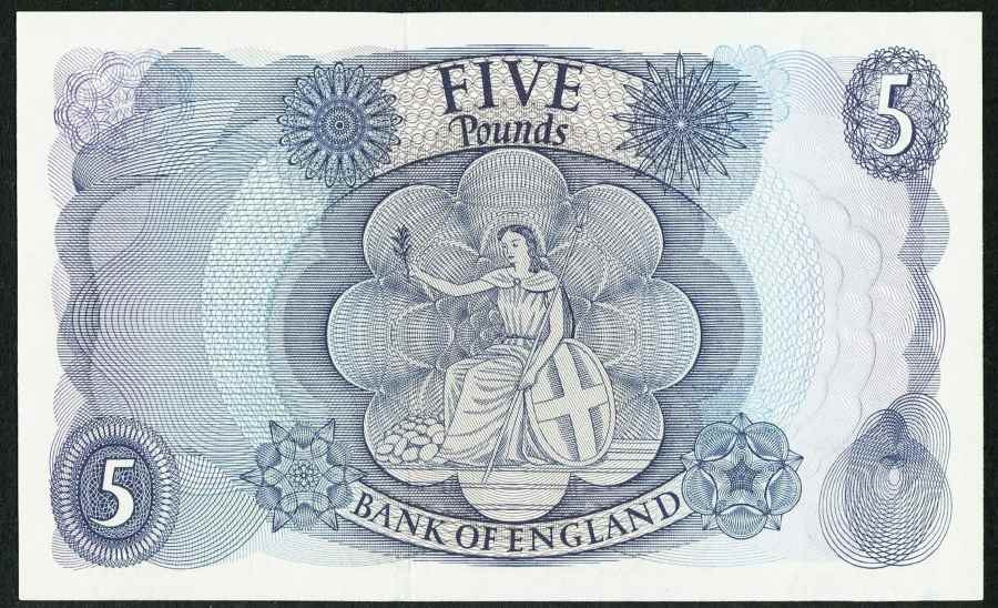 England - 5 pounds 2004 unc , currency note - KB Coins & Currencies