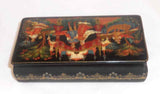 1995 Footed Palekh Russian Lacquer Box Scene From A Fairy Tale Signed A. Drozbov