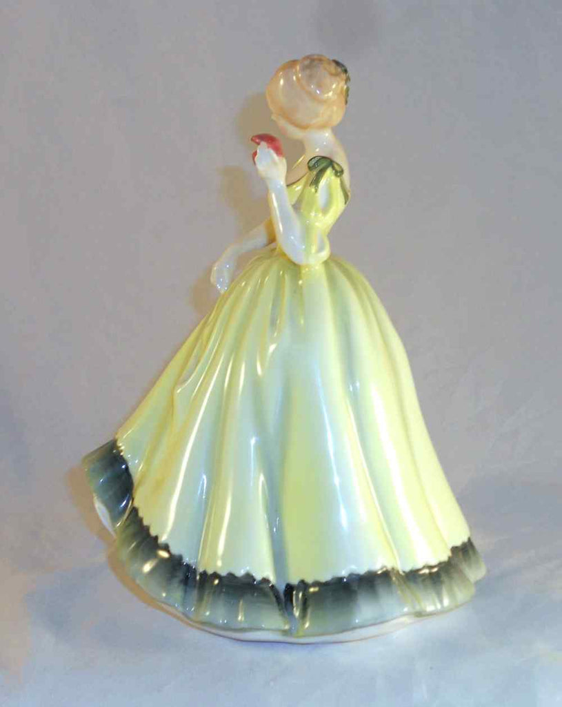 English Royal Doulton Figurine Woman Green Dress Holding Red Box Paula –  Giamer Antiques and Collectibles