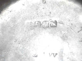 Circa 1750 Antique 9 1/2" Pewter Wide Rim Plate American or English Markings