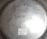 Circa 1750 Antique 9 1/2" Pewter Wide Rim Plate American or English Markings
