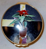 Halcyon Days Enamels Ltd Edition Box Donald Hamilton Fraser Poinsettia Painting