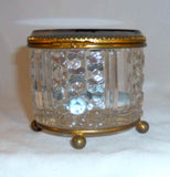 1878 Paris World's Fair Crystal Dresser Box Colored Image of Trocadero Palace