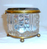 1878 Paris World's Fair Crystal Dresser Box Colored Image of Trocadero Palace