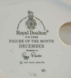 Royal Doulton China December 1987 Figure of The Month By Peggy Davis N. H. 2696