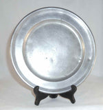 Antique Hartford CT 8" Pewter Single Reed Edge Plate Touch of Samuel Danforth