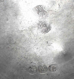 Antique Hartford CT 8" Pewter Single Reed Edge Plate Touch of Samuel Danforth