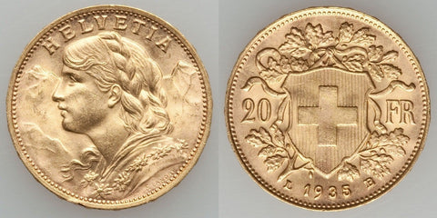 Twenty Swixx Francs