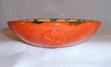 1978 Seagreaves Redware Loaf Dish Sgraffito Folk-Art Spread-Eagle Decoration