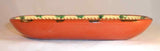1978 Seagreaves Redware Loaf Dish Sgraffito Folk-Art Spread-Eagle Decoration