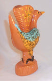 James C Seagreaves Mid-20th Century Glazed Cast Large Whimsical Redware Bird