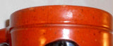 Early Glazed Whimsically Decorated Brown Redware Mug By James C Seagreaves