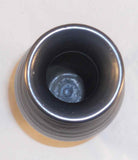 Vintage Glazed Wheel Thrown Black Redware Tall Vase By James C Seagreaves