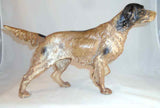 Antique Hubley Cast Iron Large and Heavy Doorstop Full Figure Setter Dog