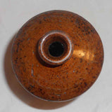 2000 Greg Shooner Redware Manganese Glazed Presentation Cylindrical Bottle Flask